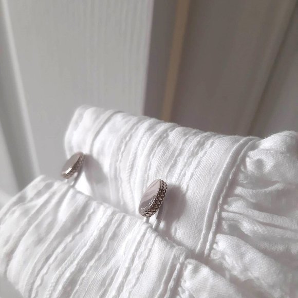 COPY - Ted Baker Silais Double Frill Blouse White - Picture 8 of 13